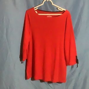 Talbots Red Long Sleeved Top